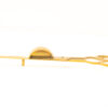 Vintage golden scissors with unique design for precise cutting and multifunctional use.