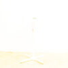 Stylish white standing fan with VB logo, perfect for enhancing indoor comfort and aesthetics.