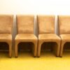Beige modern chairs with wheels for stylish and comfortable interiors