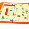 Colorful Scrabble board game: vibrant tiles, playful design, and strategic word play for family fun.