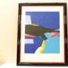 Vibrant abstract landscape artwork with bold colors, inviting personal interpretation and modern appeal.