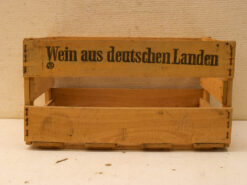 Houten krat met tekst 46727