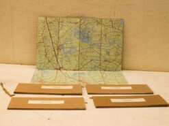 5 stuks vintage Stafkaart op linnen 49974