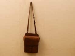 Vintage leren schoudertas 30376