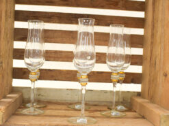 6 stuks Champagne glazen op voet 50714