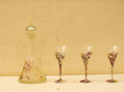 5 delig Glazen Karaf met 3 Cocktailglazen 50857