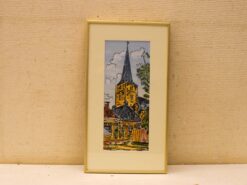 Prent/tekening van een kerk 50885