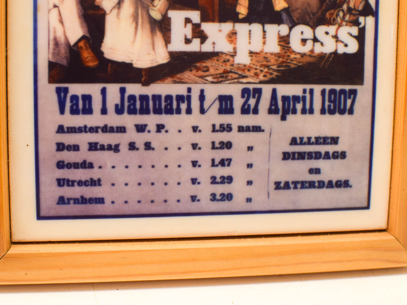 Wandtegel in een houten lijstje 51303 - Afbeelding 3