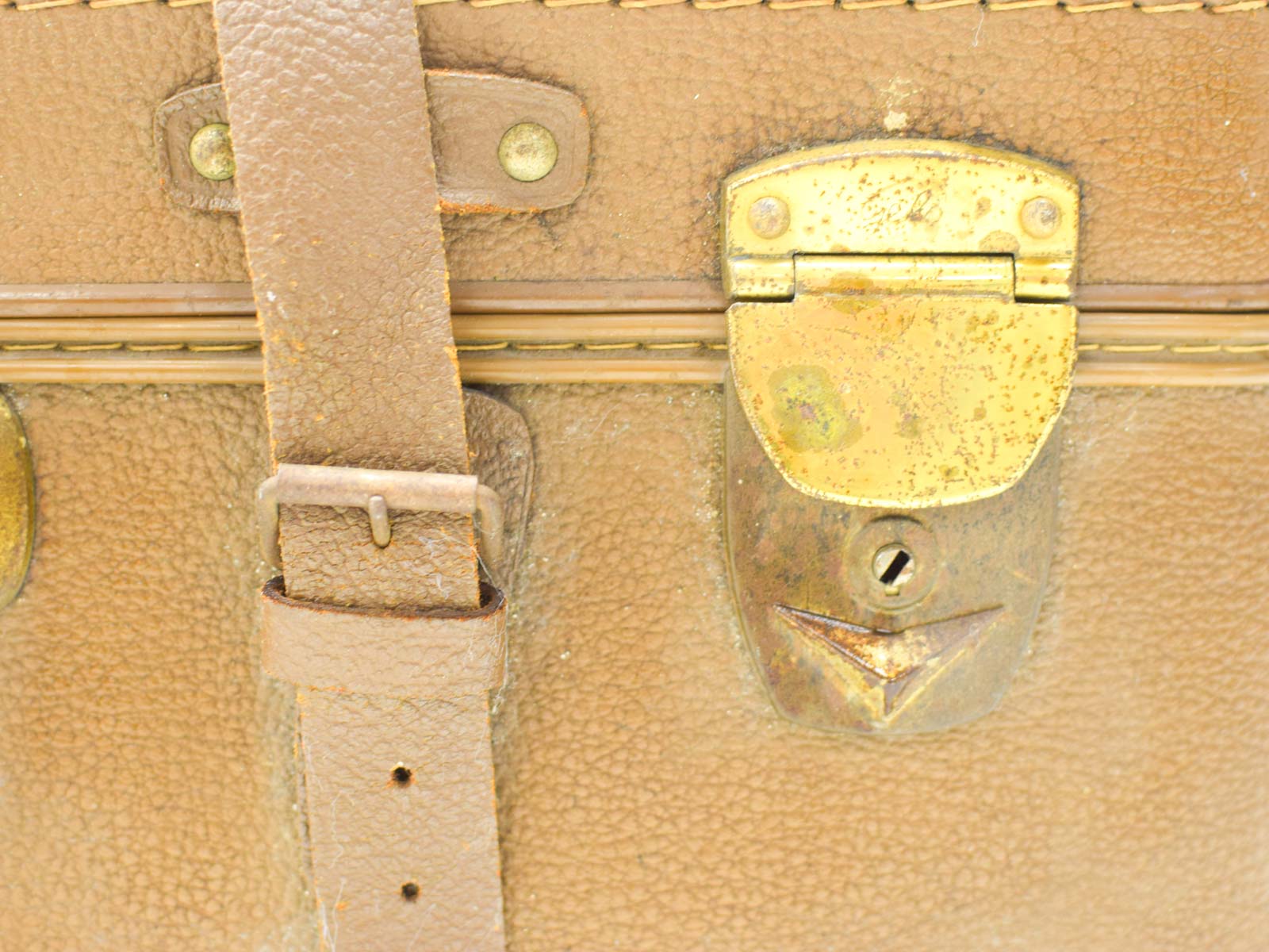 Vintage Bruine koffer 51631 - Afbeelding 2