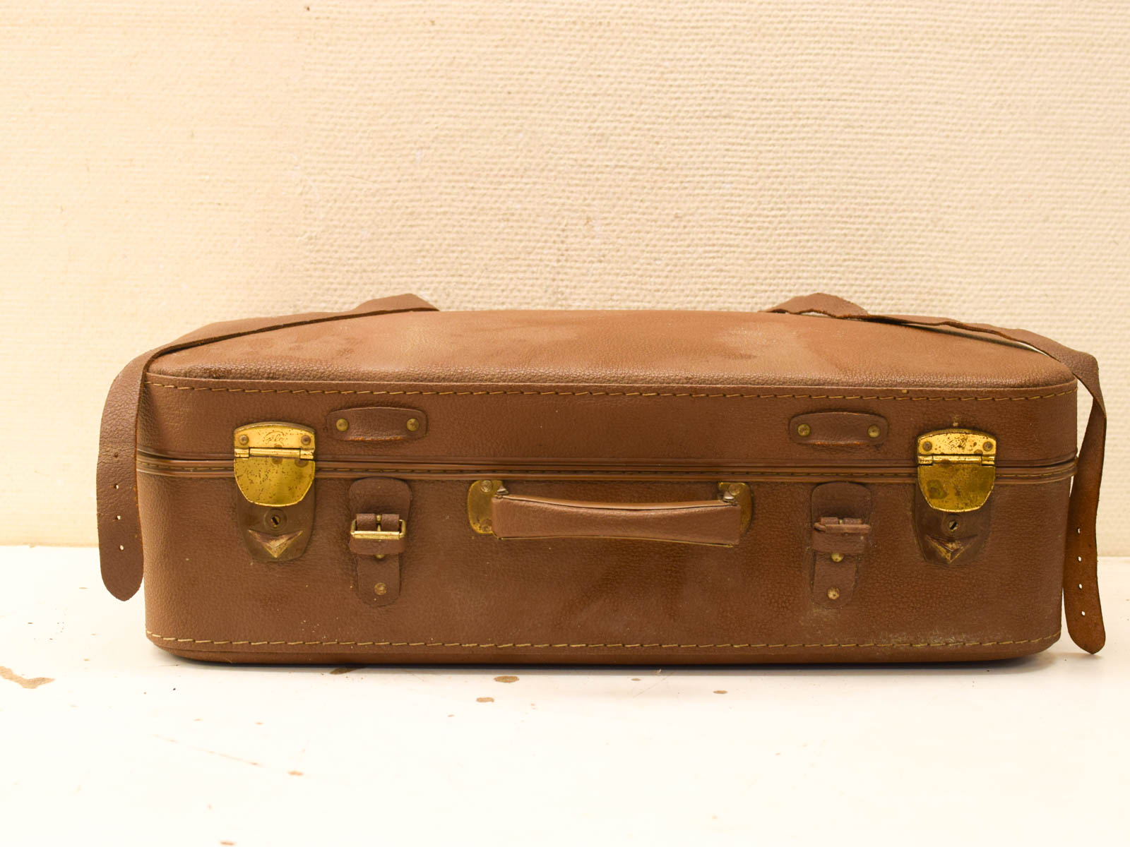 Vintage Bruine koffer 51631 - Afbeelding 3