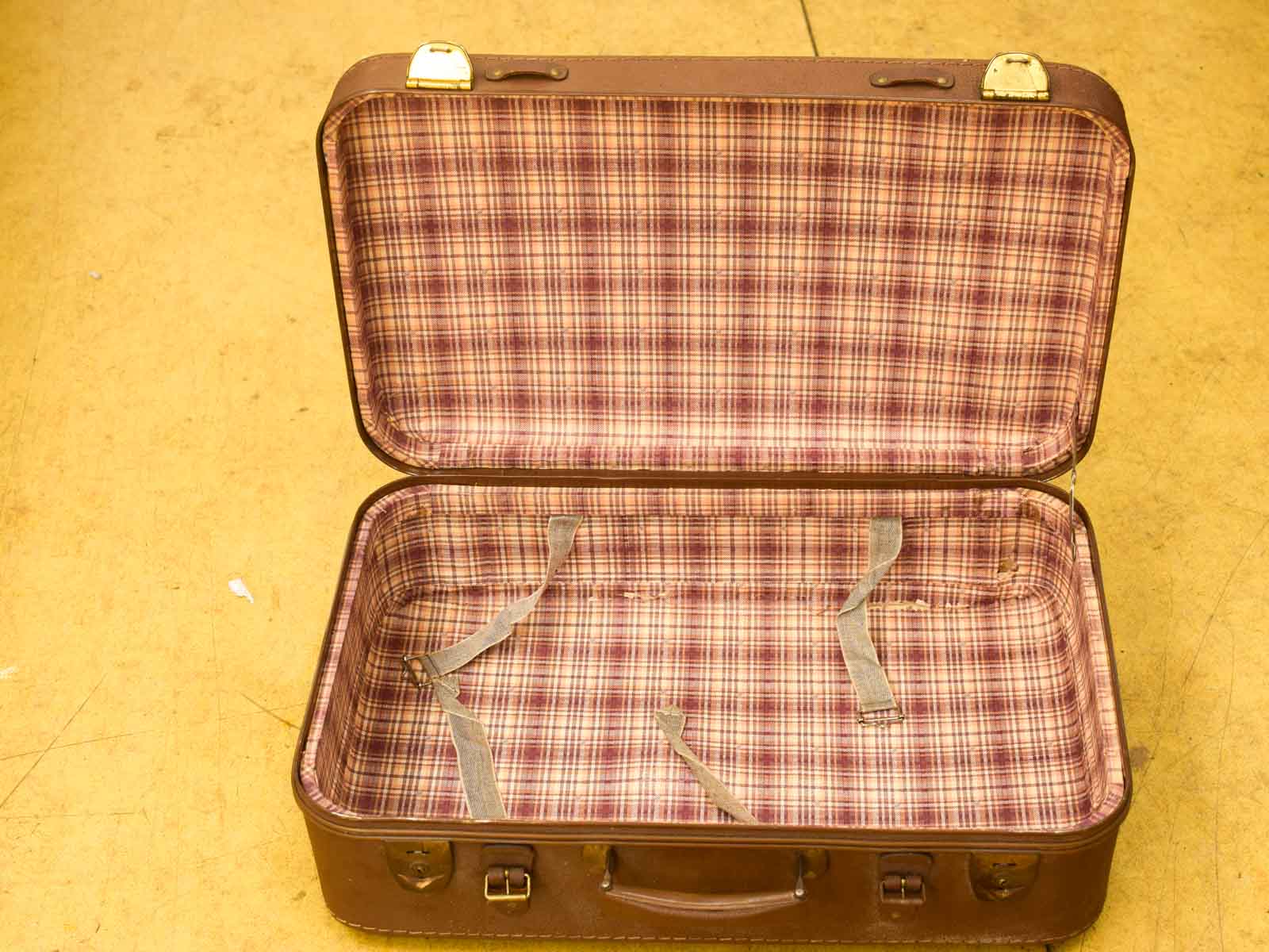 Vintage Bruine koffer 51631 - Afbeelding 5