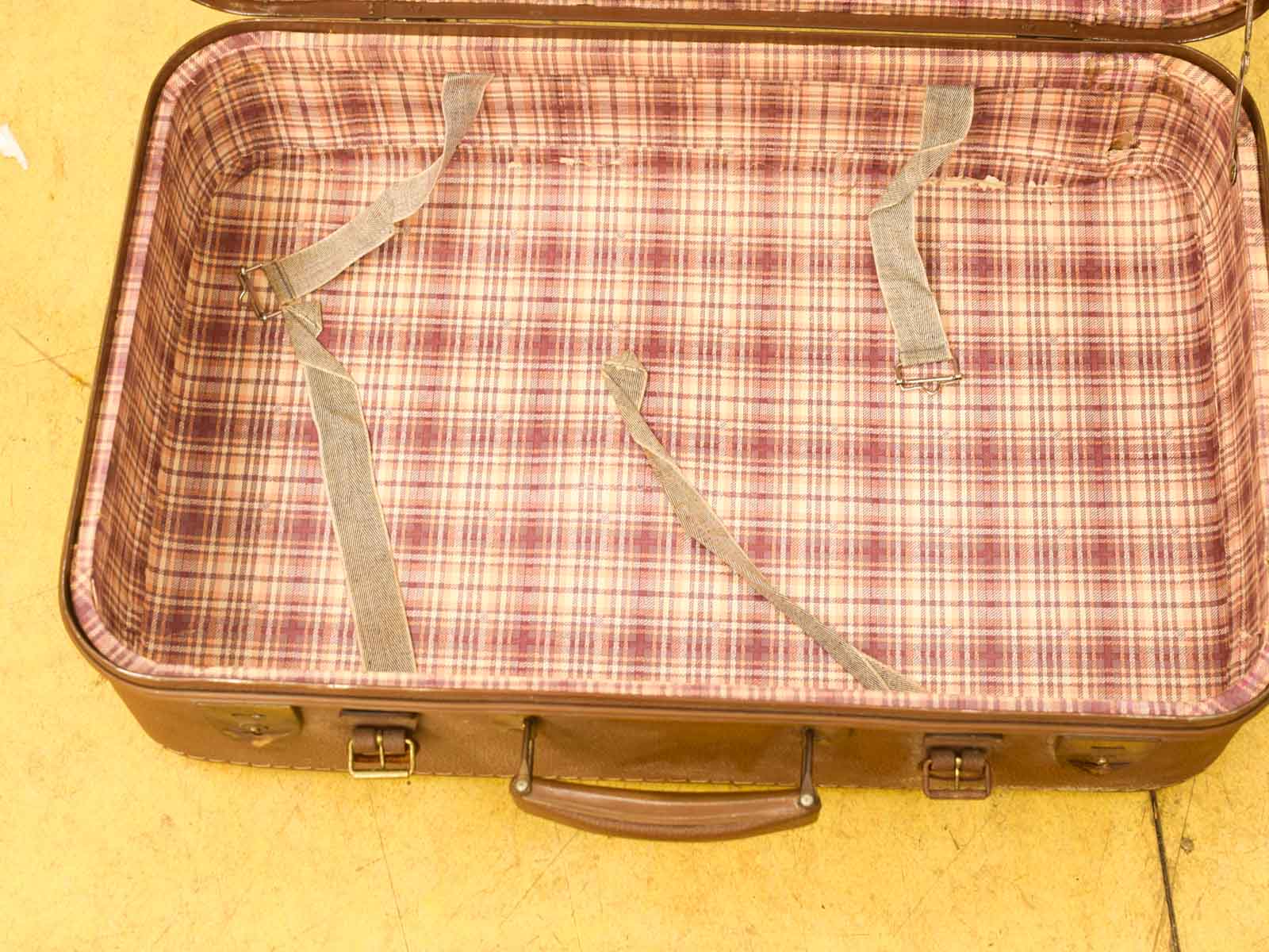 Vintage Bruine koffer 51631 - Afbeelding 6