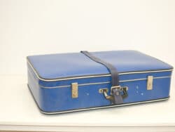 Grote blauwe koffer reiskoffer 79742