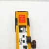 Vintage Holbro yellow surveying staff for accurate measurements in construction and land surveying.