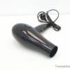 Stylish black hair dryer with ergonomic design for efficient drying and versatile styling.
