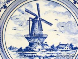 Hollands bord met molen 82637