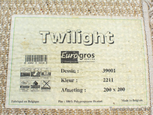 Vintage Eurogros Twilight rug, 200x200 cm, durable polypropylene in color 2211, stylish design.