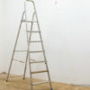 Sleek aluminum step ladder for safe access during home improvement projects.