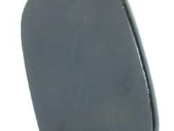 Sleek black decorative stone with rounded corners, perfect for modern minimalist interiors.