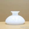 Elegant white glass vase with a glossy finish, ideal for modern decor and sophisticated floral displays.