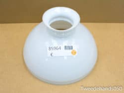 Sleek white ceramic lampshade enhances elegance and ambiance in any interior design.