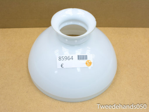 Sleek white ceramic lampshade enhances elegance and ambiance in any interior design.