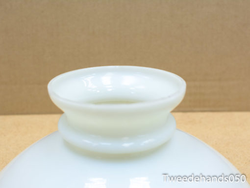 Elegant glossy white porcelain vase with flared lip, perfect for stylish floral displays.