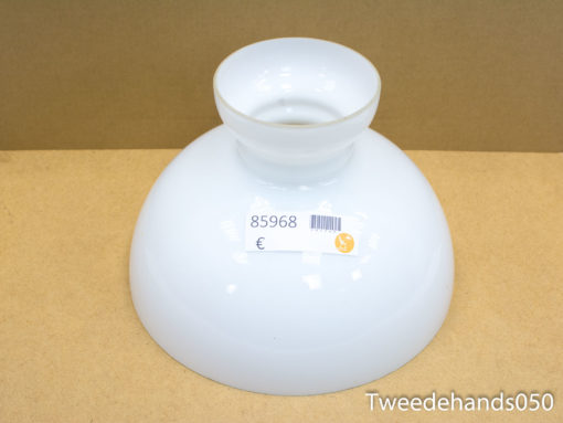 Elegant white glass vase for vintage interiors, perfect for minimalist decor and floral displays.