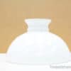 Stylish white ceramic lamp shade with glossy finish, ideal for modern and elegant interiors.