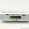 Sleek digital clock radio with bright LCD display and user-friendly controls for audio enjoyment.