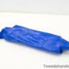 Vibrant blue cylindrical accessory for vintage cars, combining style and protective functionality.