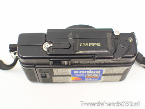 Vintage Konica C35 AF2 camera: a compact, stylish choice for analog photography enthusiasts.