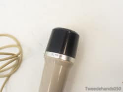 Classic Philips EL1960 microphone in beige with coiled cable, perfect for vintage audio lovers.
