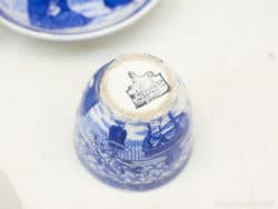 Antique Delftware bowl featuring nautical designs, crafted by E. J. K. & Sons, Co.