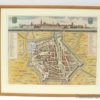 Detailed 17th-century Dockum map showcasing its historic skyline and urban layout.