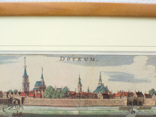 Stadtskaart poster Dockum in lijst 90465
