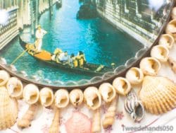 Wandbord van Italie met schelpjes 90463