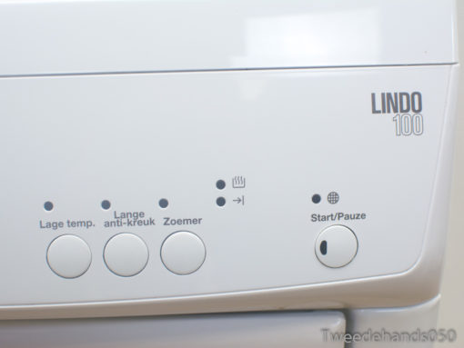 LINDO 100 dryer control panel: sleek design with intuitive Dutch buttons for easy garment care.