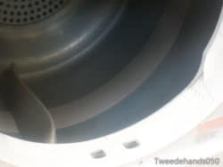 Sleek Zanussi stainless steel dryer drum for efficient, stylish laundry drying.