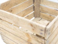 Rustic wooden crate for stylish and functional storage in any home decor.