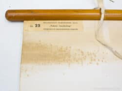 Vintage Tobias landscape print number 25 featuring charming stains and historical character.