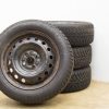 Quality used Fulda winter tires on durable steel rims for superior winter performance and safety.