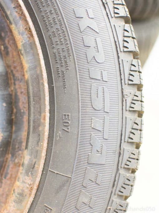 Rugged used KRISTAR tire designed for off-road adventures and superior traction on any terrain.