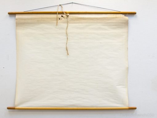 Elegant blank scroll for artistic expression and inspiration in any creative space.