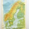 Landkaart noordwest Europa vintage 92090