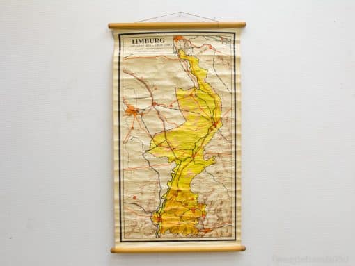 Landkaart van Limburg vintage 92343