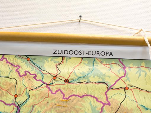 Landkaart Zuidoost Europa vintage 92308