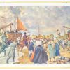Celebration of King William Is arrival in Scheveningen, uniting the community in joy.