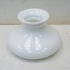 Elegant white ceramic vase with a glossy finish, ideal for modern decor and floral displays.