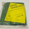 Durable 3x4m green tarpaulin for versatile outdoor protection against weather elements.
